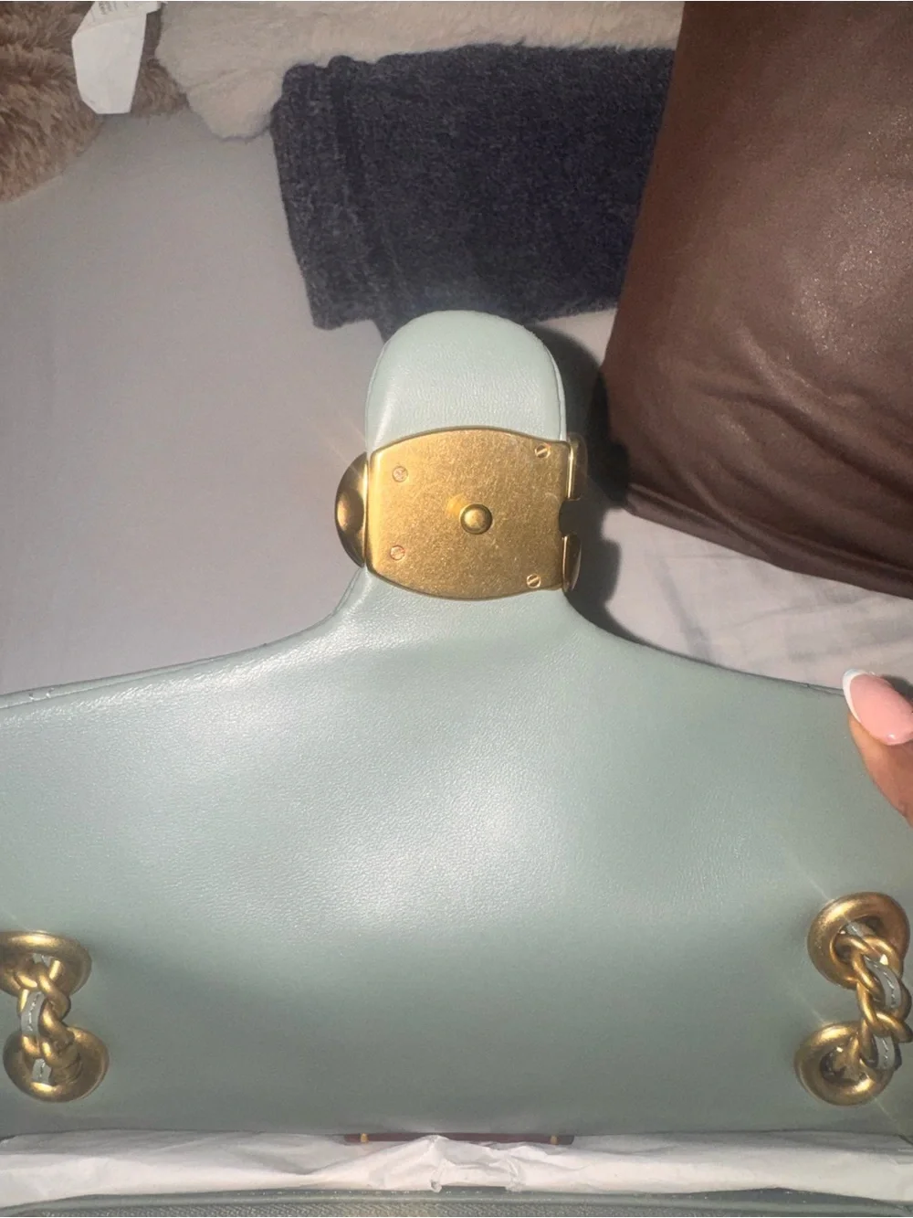 Coach quilted shoulder